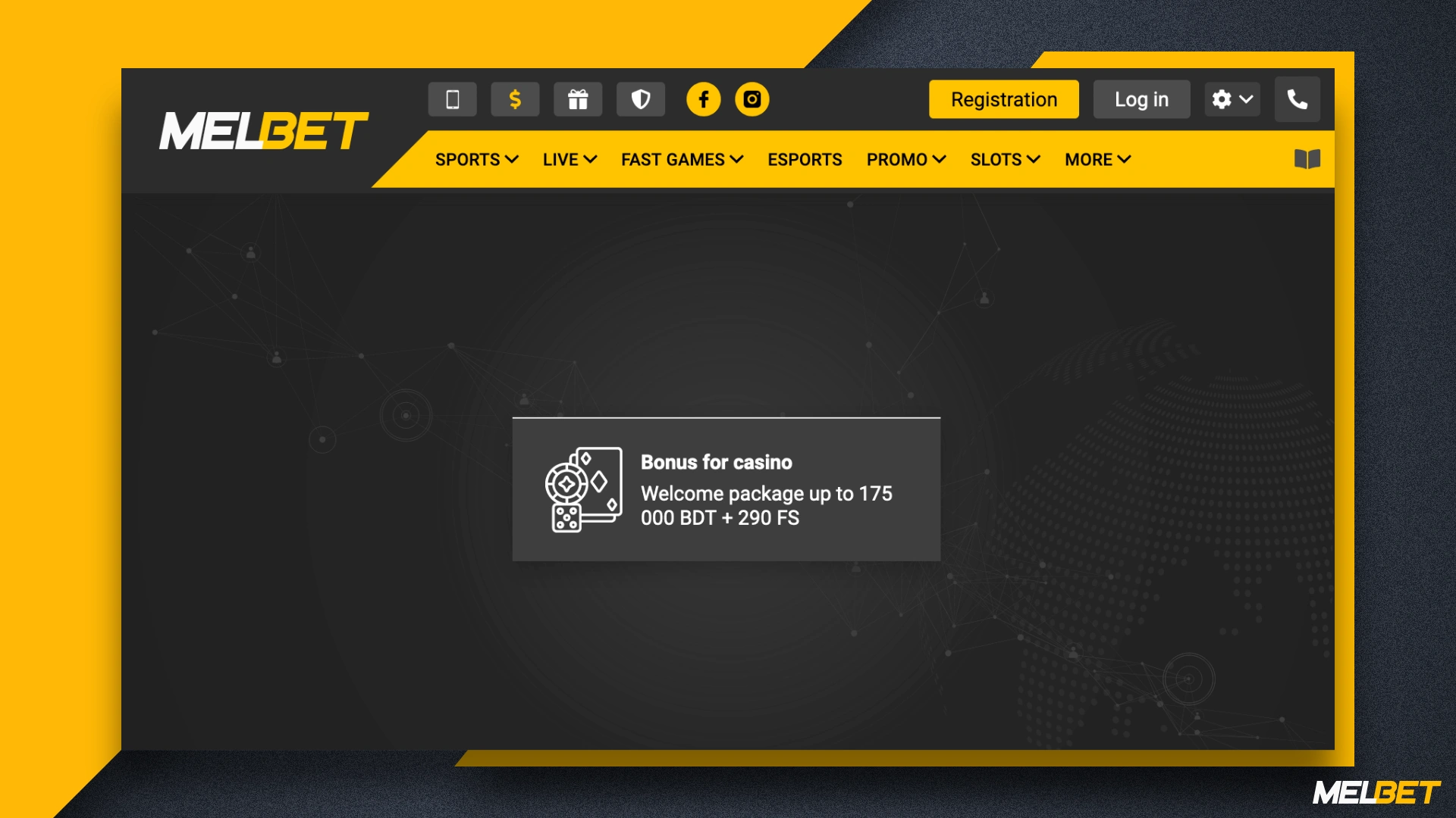 For the first 5 deposits every new Melbet user will get a welcome bonus on casino